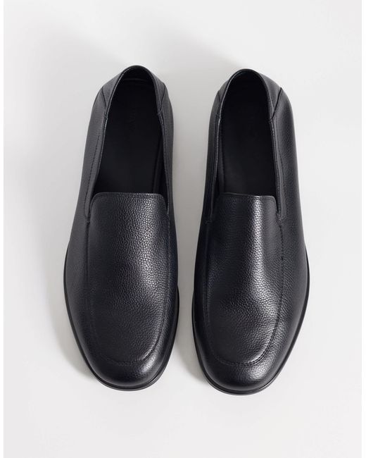 Mango Blue Soft 100% Leather Loafers for men