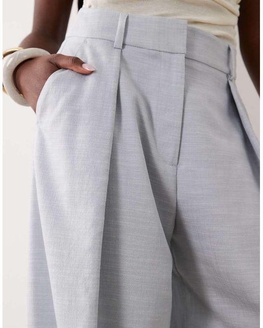 ASOS Gray Tailored Barrel Trouser