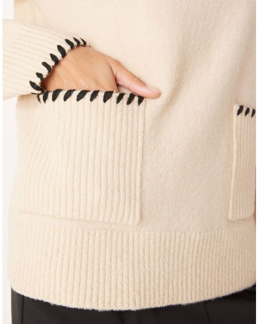 Threadbare Natural – rollkragenpullover