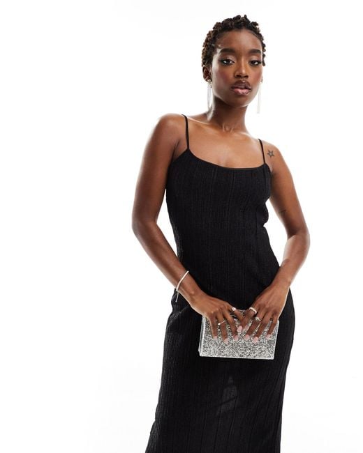 Black strappy best sale sequin dress