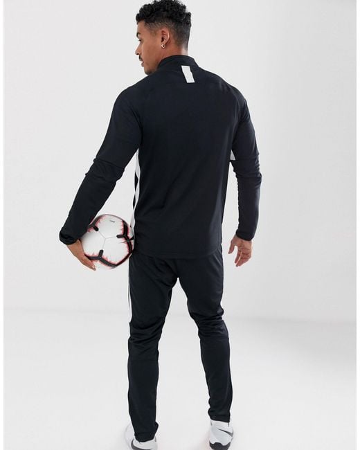 nike football academy half zip sweat