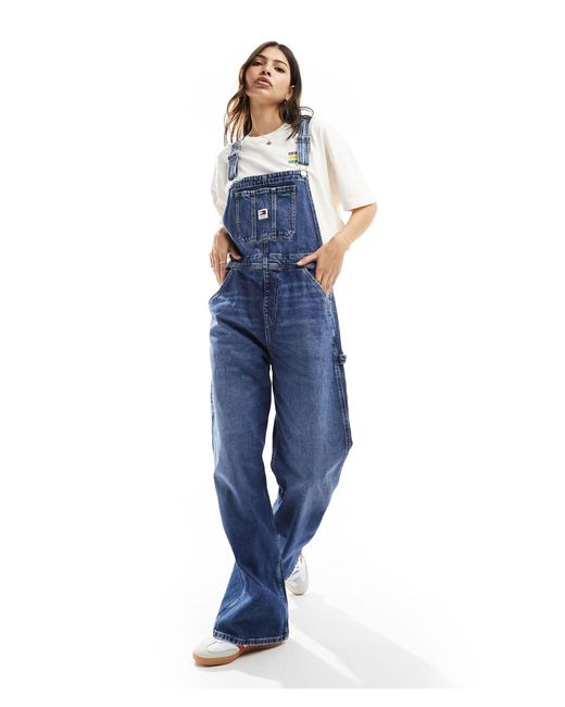 Tommy Hilfiger Blue Daisy Dungarees