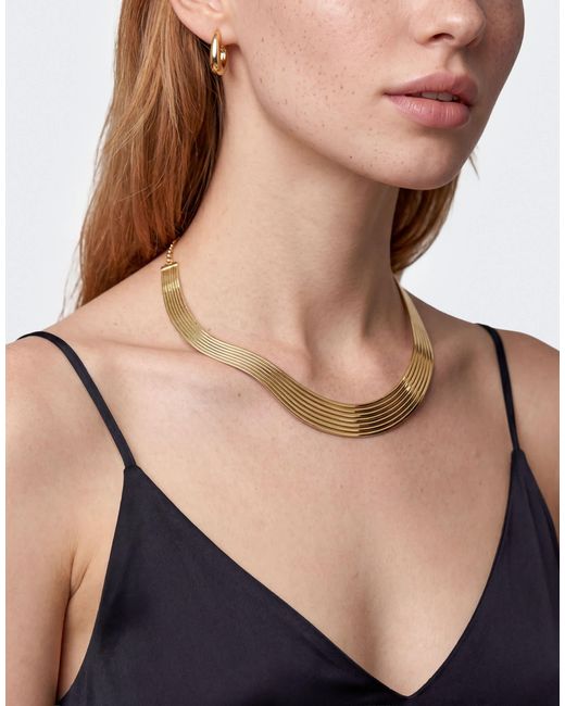 Miles collier ras-du-cou statement TOPSHOP en coloris Metallic
