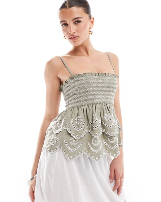 Stradivarius Gray – camisole-oberteil