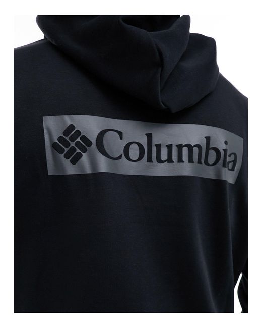 Trek - felpa nera con cappuccio e stampa sul retro di Columbia in Black da Uomo