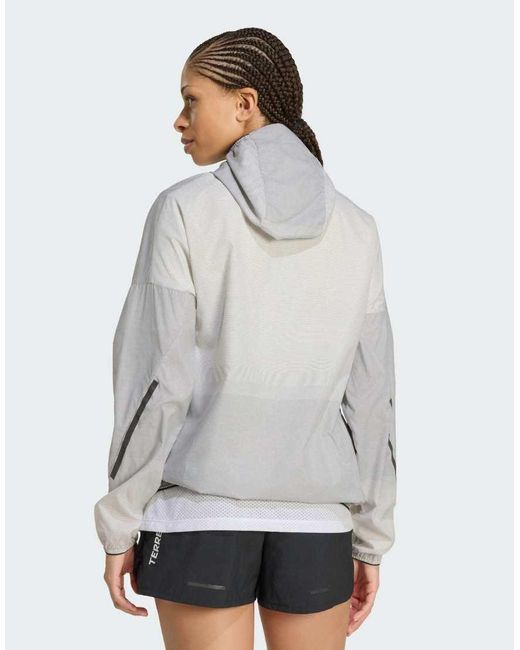 Adidas Originals Gray Terrex Xperior Clima365 Light Windweave Jacket