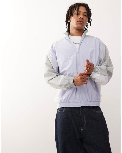 Nike White Club Woven Track Jacket for men