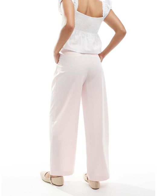 Pantalones De Sastre Rosas De Pernera Ancha De Miss Selfridge de color Pink