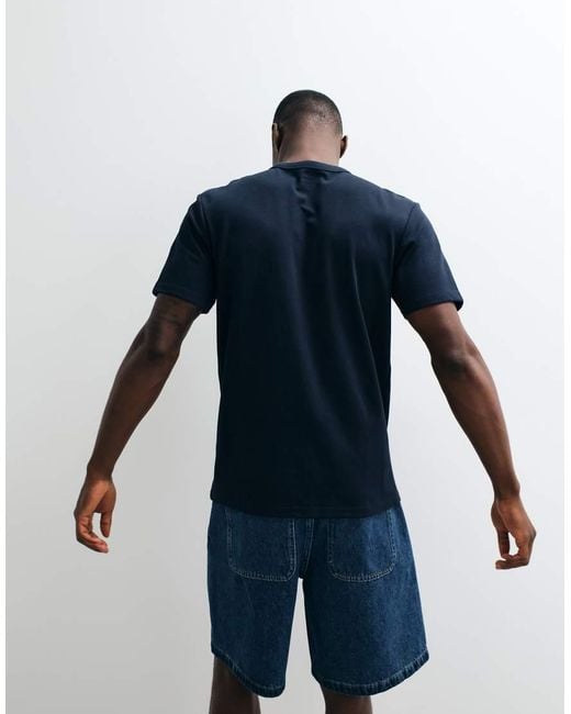 ASOS Blue Breathemax Heavyweight Regular Fit T-Shirt for men