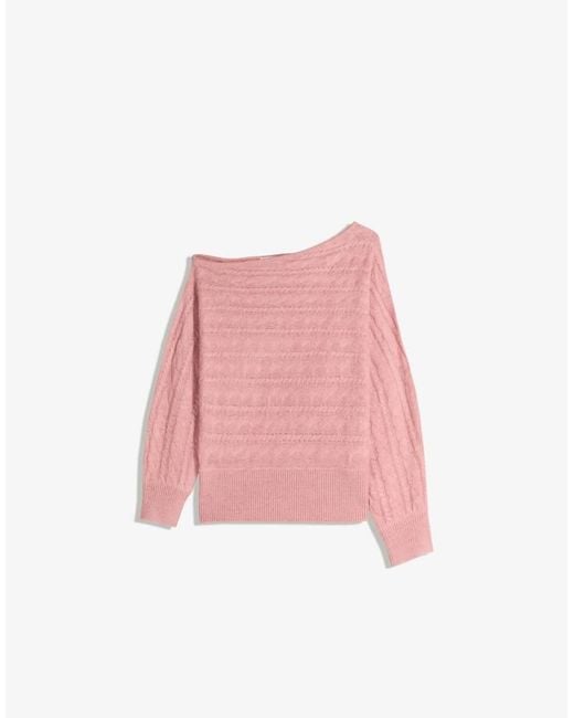 Bershka Gray Asymmetric Braided Jumper