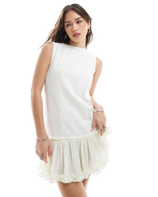 Miss Selfridge White – ärmelloses minikleid