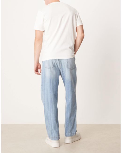 ASOS – schmal zulaufende relaxed-fit-jeans in Blue für Herren