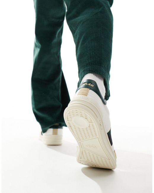 Polo Ralph Lauren – heritage aera – sneaker aus leder in Green für Herren