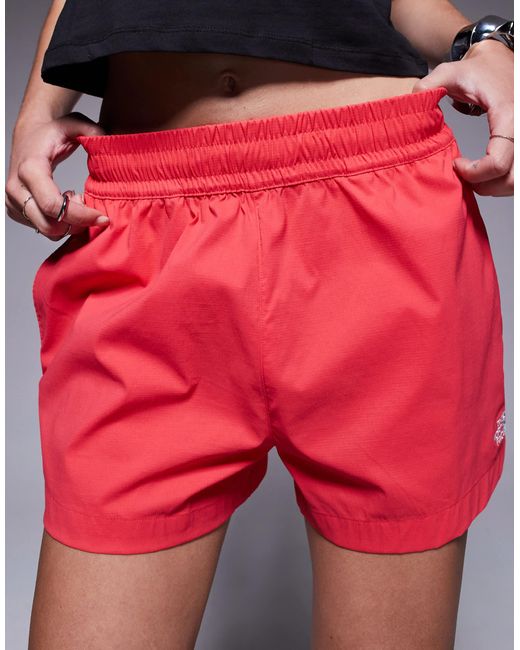 The North Face Red 3-Inch Class V Pathfinder Pull-On Short