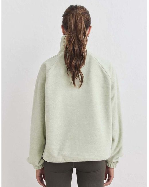Aim'n Gray Pistachio Fleece Zip Jacket