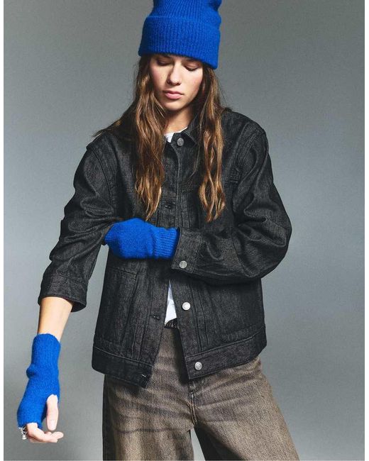 Pull&Bear Blue Knit Beanie