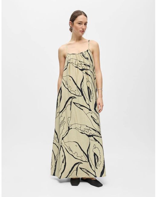 Object Metallic Maxi Dress