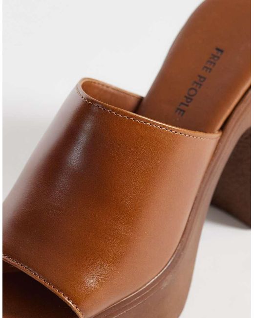 Free People Brown Zoe Platform