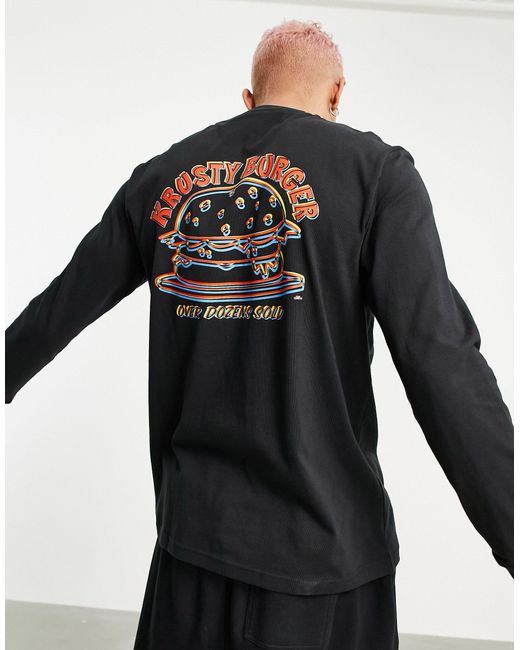 Simpsons Krusty Burger Long Sleeve 