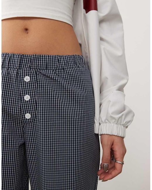 Edikted White Ellery Pull On Boxer Style Trouser