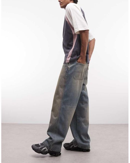 ASOS Gray baggy Jeans for men