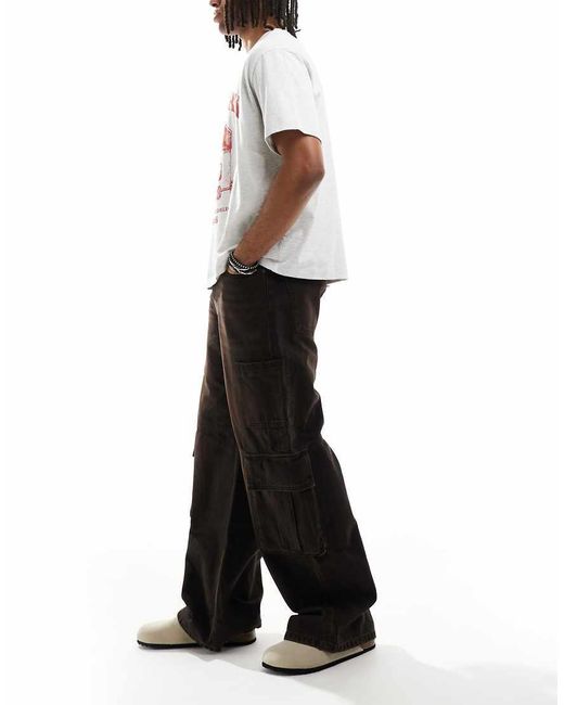 Cotton On White Cotton On Super Baggy Jean for men
