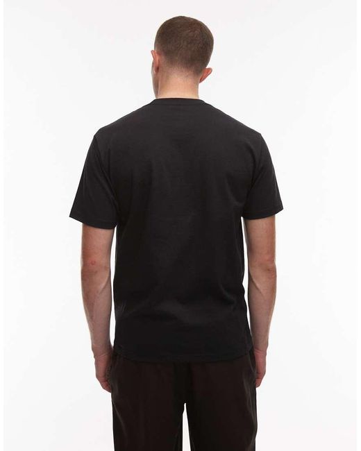 Camiseta Negra Con Estampado Gráfico Del Logo En El Centro No Dice De Vans de color Black