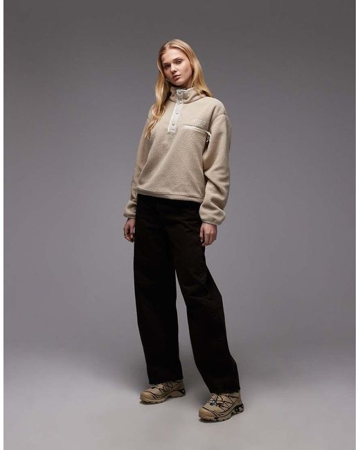 Columbia Natural Helvetia Ii Cropped Half Snap Fleece