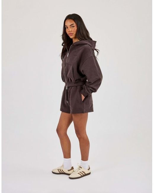 CERNUCCI Brown Embroidered Shorts