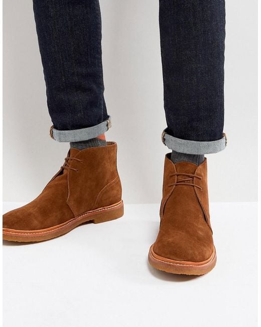Polo Ralph Lauren Karlyle Chukka Boots Suede In Tan in Brown for Men | Lyst  Australia