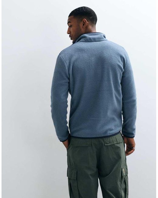 Regatta Blue Frankie Borg Colour Block Cosy Fleece for men