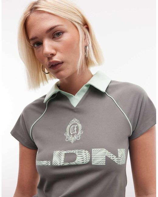 Collusion Gray Football Tshirt