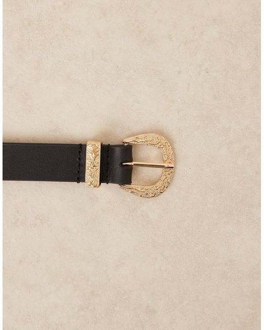 Accessorize Blue Premium Western Buckle Belt