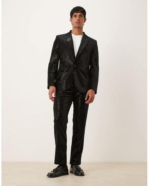 ASOS Black Slim Suit Jacket for men