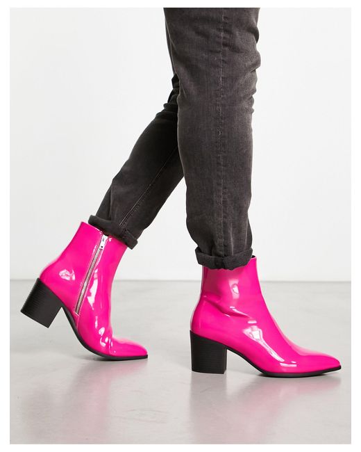 Chelsea Boots in Pink for Men