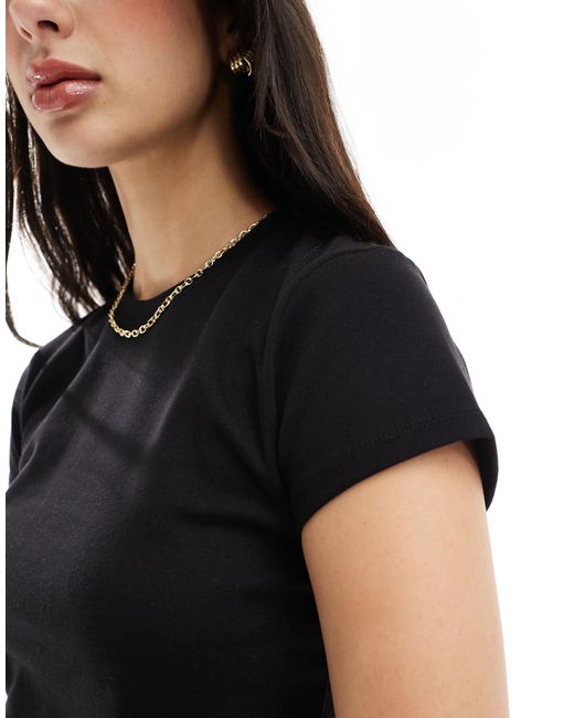 Cotton On Black 90s Baby Tee