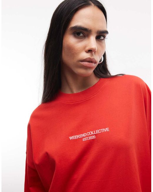 Weekend Collective ASOS de color Red