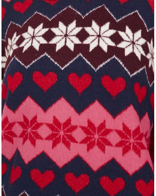 Brave Soul Red Fairisle Christmas Jumper