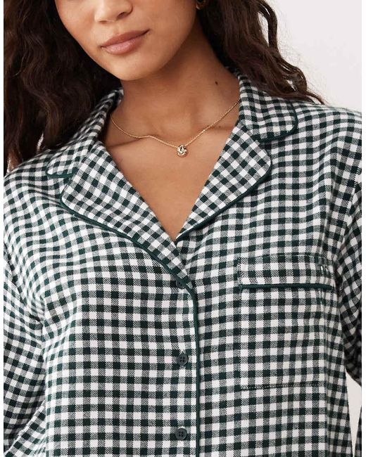 Nobody's Child Blue Soft Flannel Pajama Top