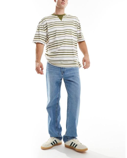 Jack & Jones Blue Eddie Loose Fit Rigid Jeans for men