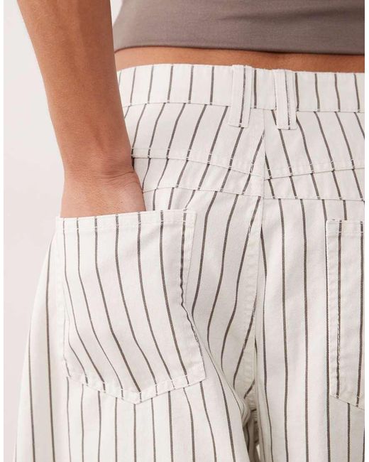 ASOS Natural Barrel Pants