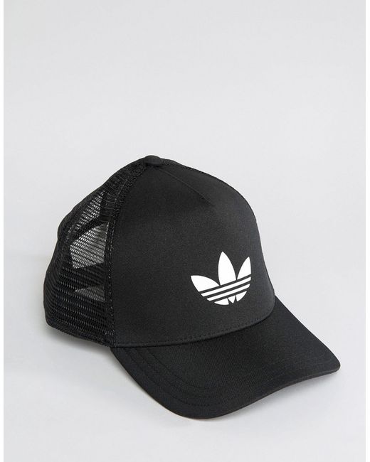 Adidas Originals Trucker Cap In Black Aj8954 for men