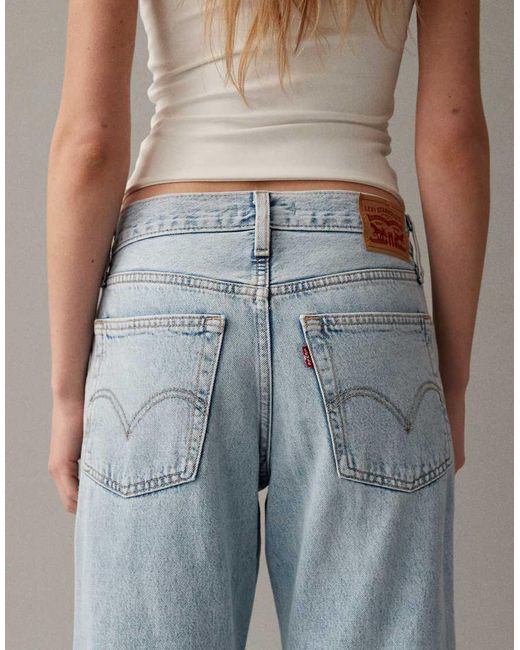 Levi's Blue Middy Loose Boot Jeans
