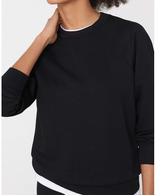 Tezenis Black Soft Touch Round Neck Sweatshirt