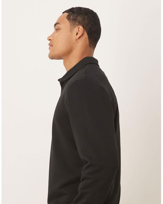 Polo d'ensemble coupe classique ASOS pour homme en coloris Black