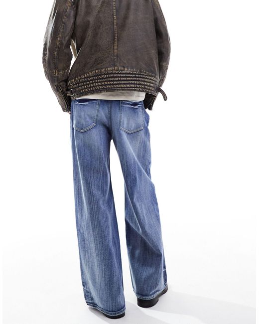 Reclaimed (vintage) Blue – locker geschnittene unisex-jeans im 90er-stil