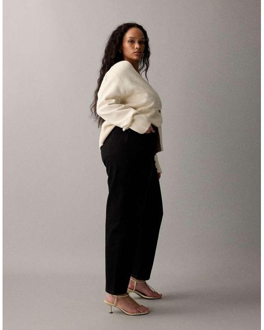 ASOS Black Asos Design Curve High Rise Relaxed Mom Jeans