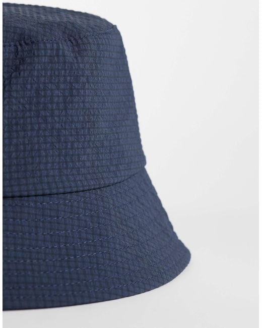 ASOS Blue Ripstop Bucket Hat for men