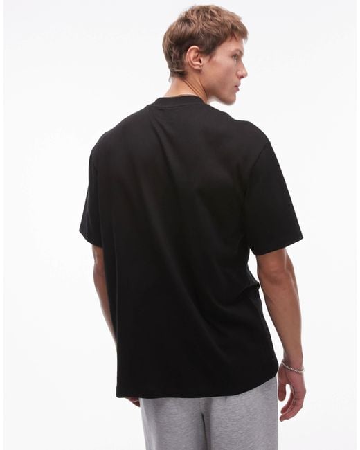 Topman – 2er-pack oversize-t-shirts in Black für Herren