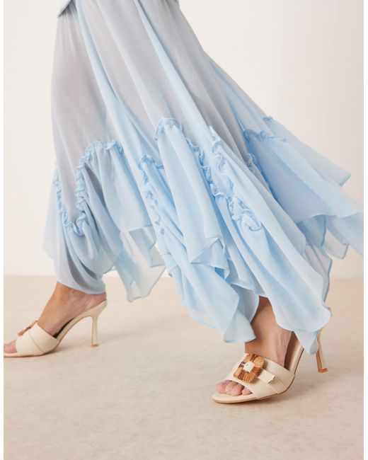 Forever New White – transparentes maxikleid